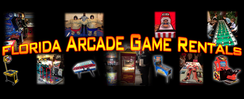 Logo lorida arcade game rentals