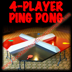 4 player ping pong button