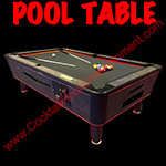 led billiard table rental